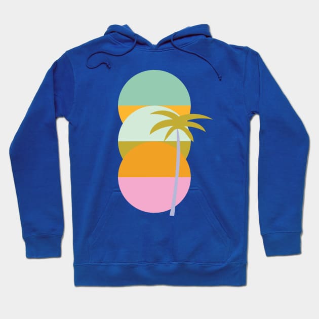 Palm sunset Hoodie by Elizabeth Olwen